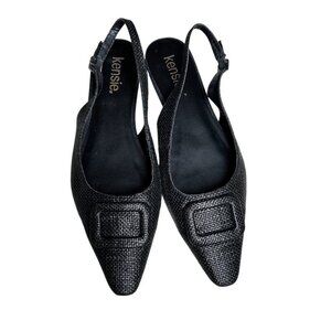 Kensie Poppi Slingback Flat 8.5 Office Brunch Work